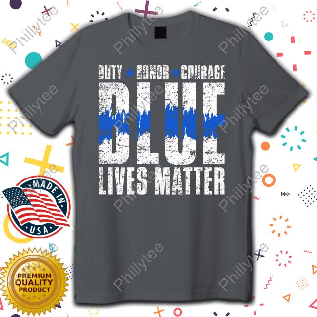 Zeek Arkham Duty Honor Courage Blue Lives Matter Hoodie